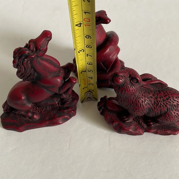 Red Resin Chinese New Year Zodiac Figures - Picture 10 of 10